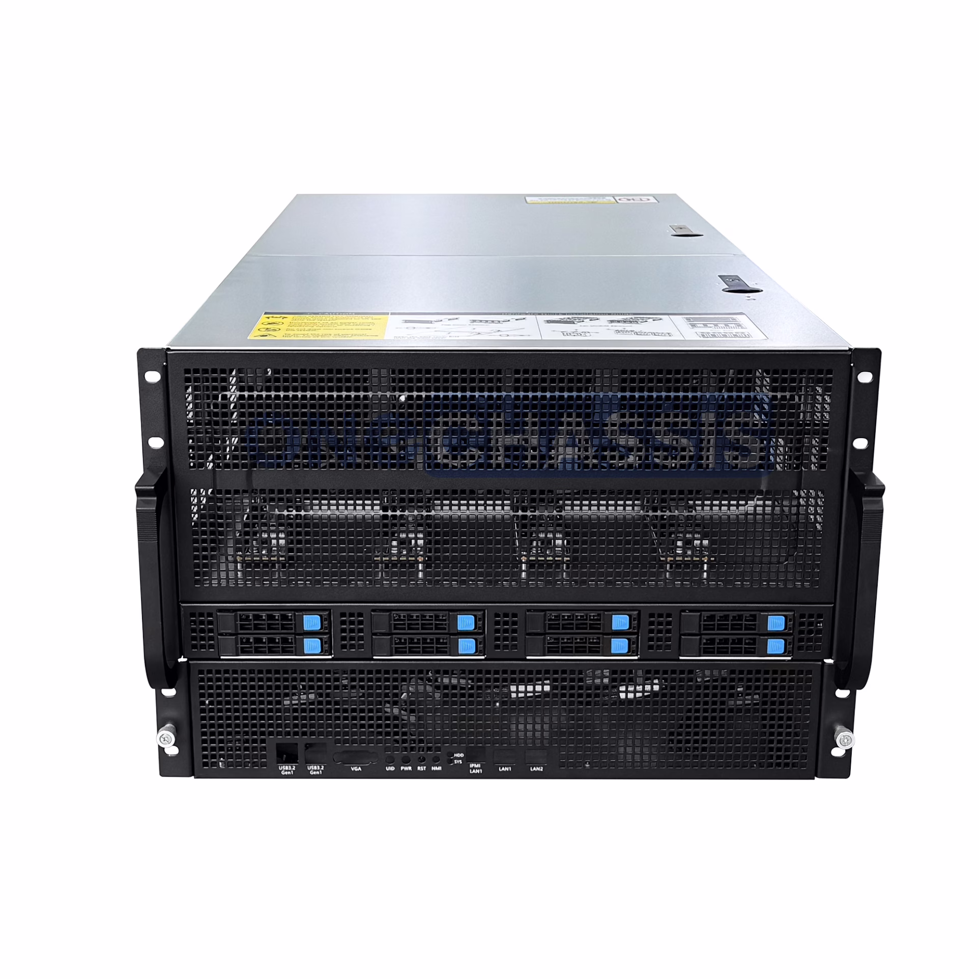 7U GPU Server Case Model OCG7900B-8H8-L