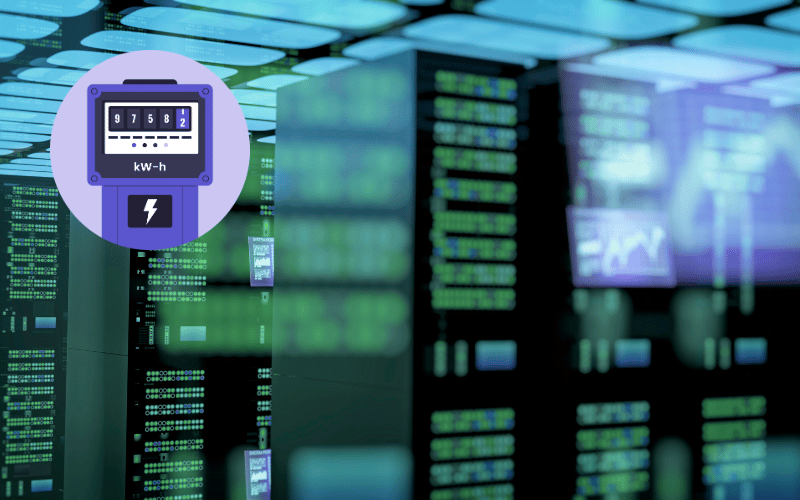 Calculate the total power consumption of the data center