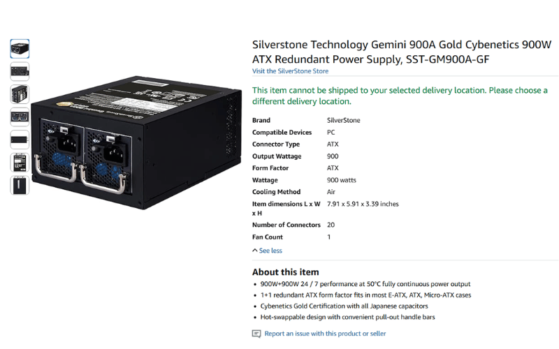 Redundant Power Supplies Sold On Amazon Redundant Power Supplies Sold On Amazon