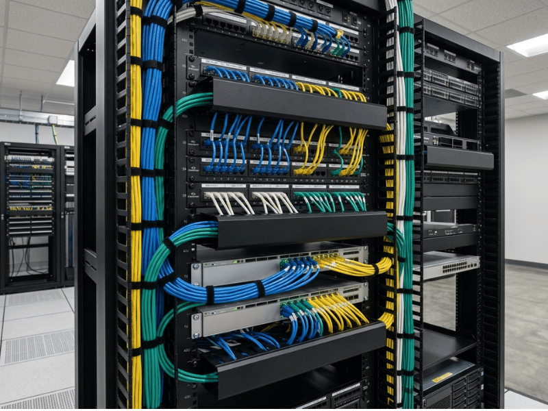 Cable management scene prompt Cable management scene prompt