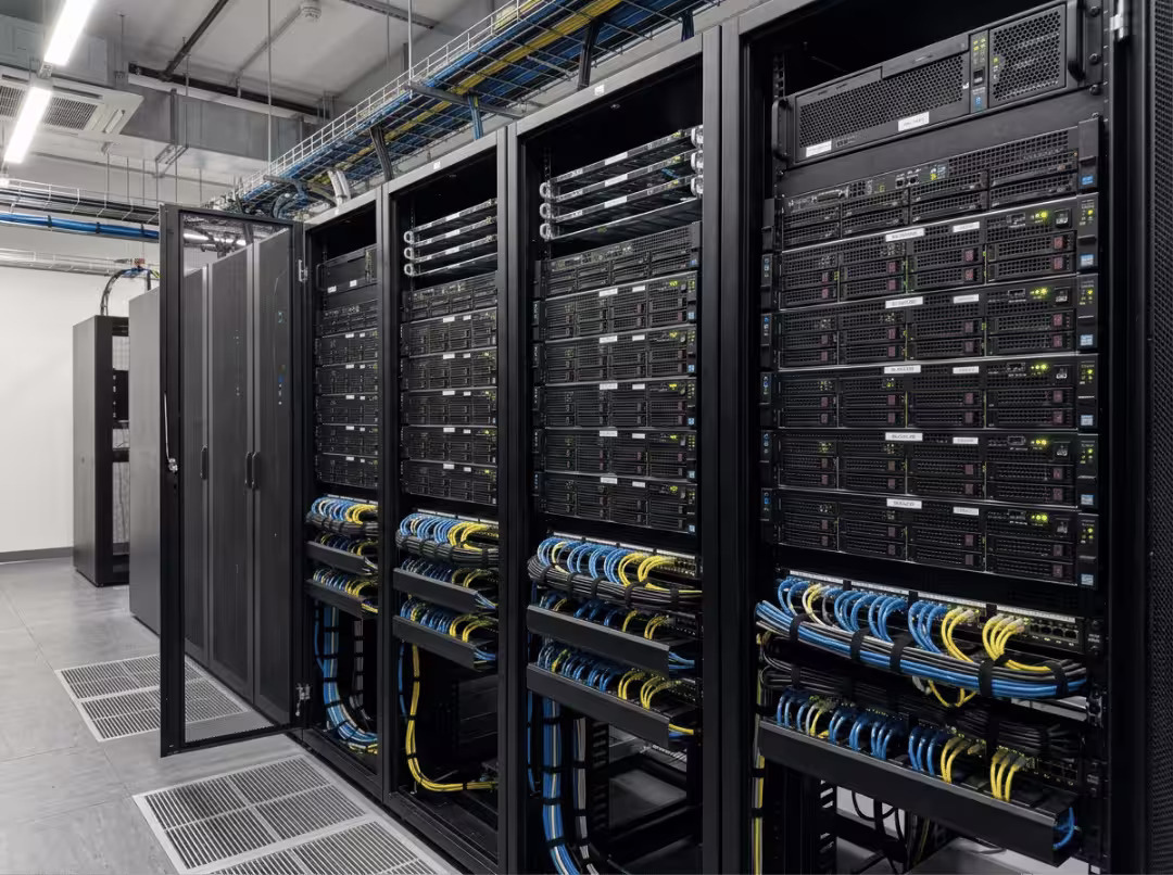Server nodes in a rack