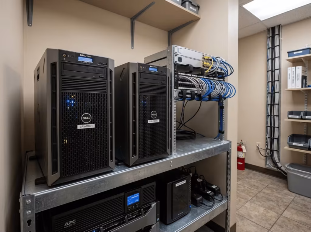 Tower server office setup Tower server office setup