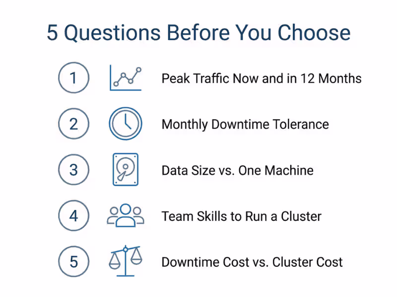 Five questions for choosing single node or multi node Five questions for choosing single node or multi node
