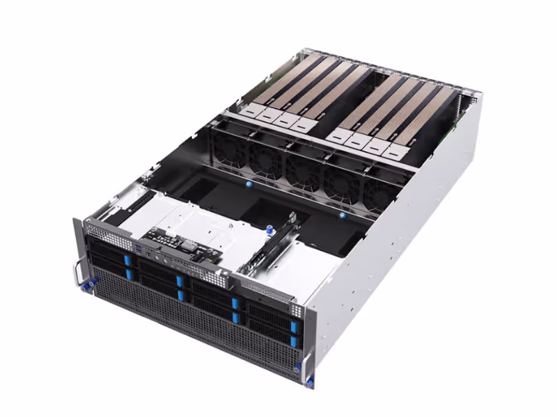 Fully loaded 4U server chassis with full memory slots Fully loaded 4U server chassis with full memory slots